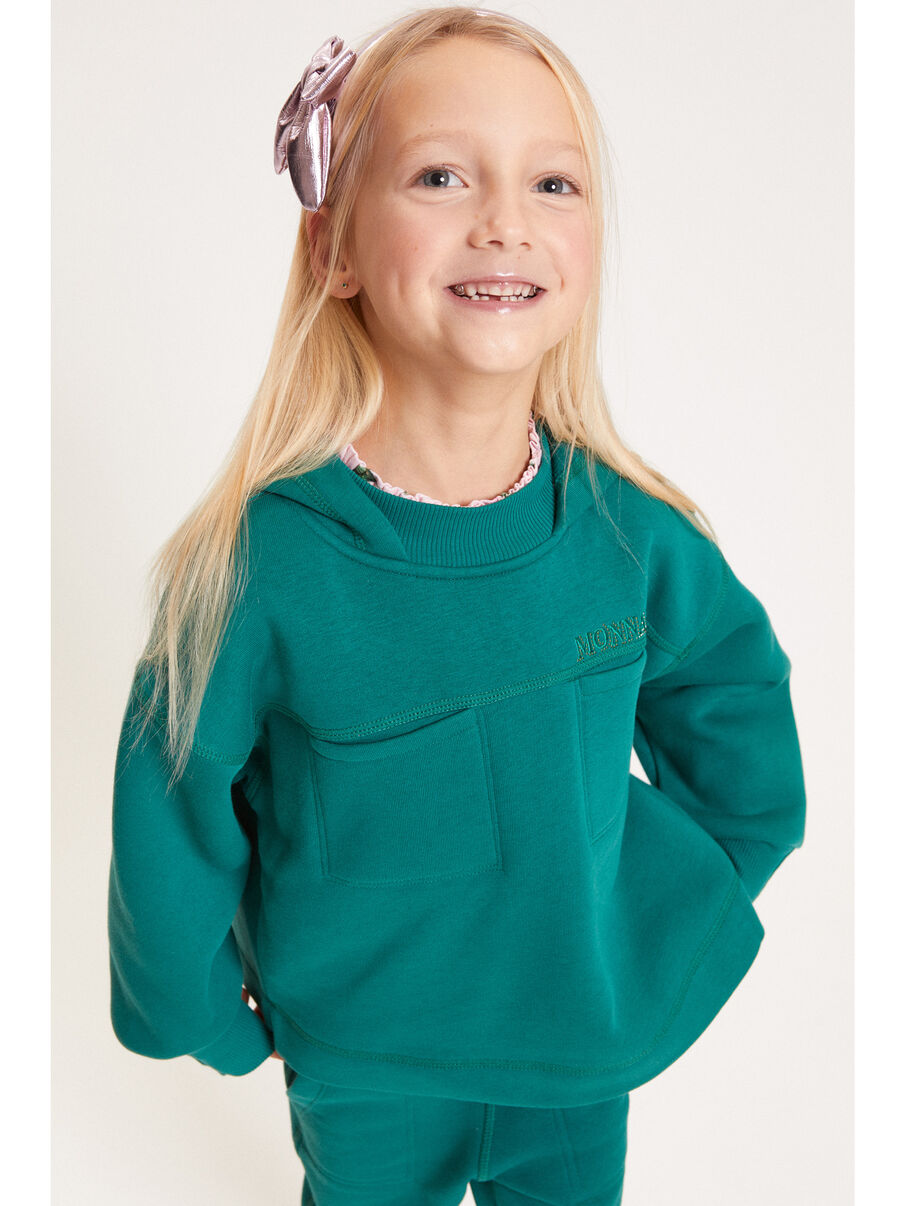 Monnalisa "Sweatshirt" mit Kapuze Grün
