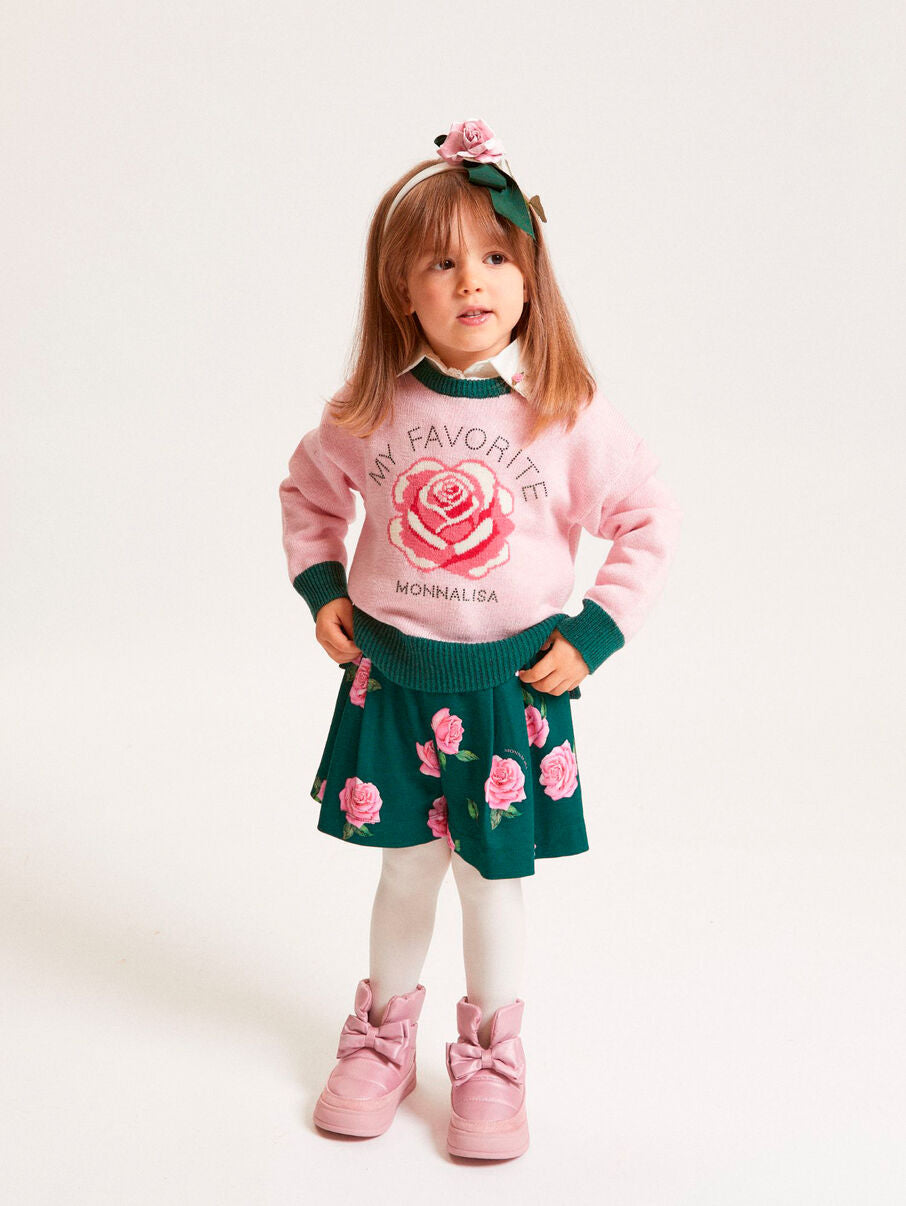 Monnalisa "Pullover" mit Rose