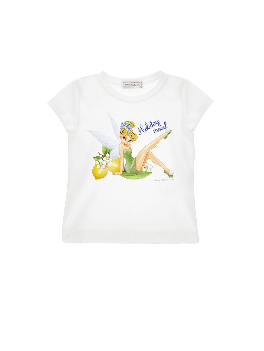 Monnalisa T-Shirt Tinkerbell - Weiß