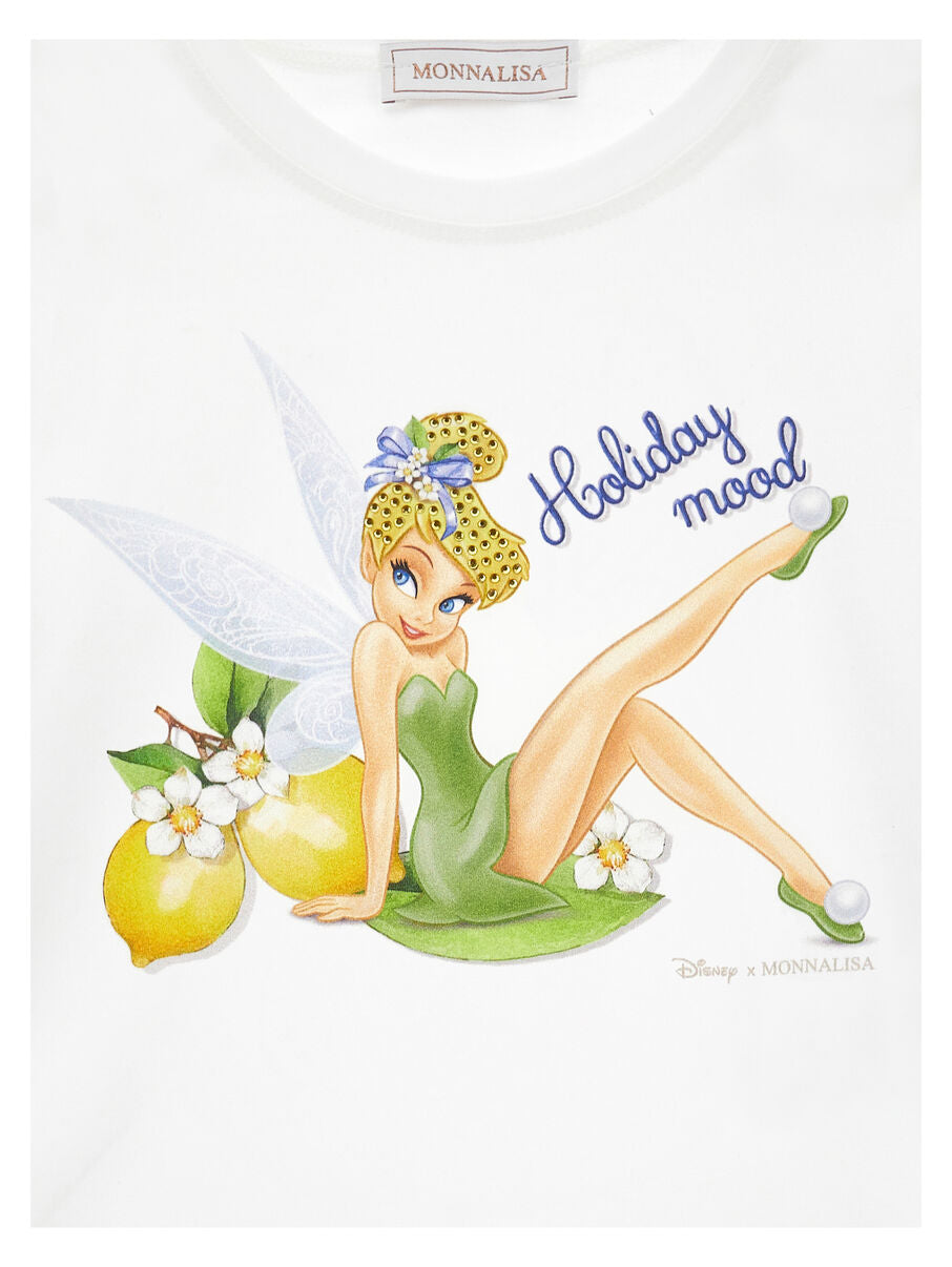 Monnalisa T-Shirt Tinkerbell - Weiß
