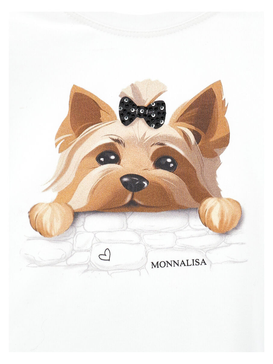 Monnalisa Yorkshire-Print-T-Shirt