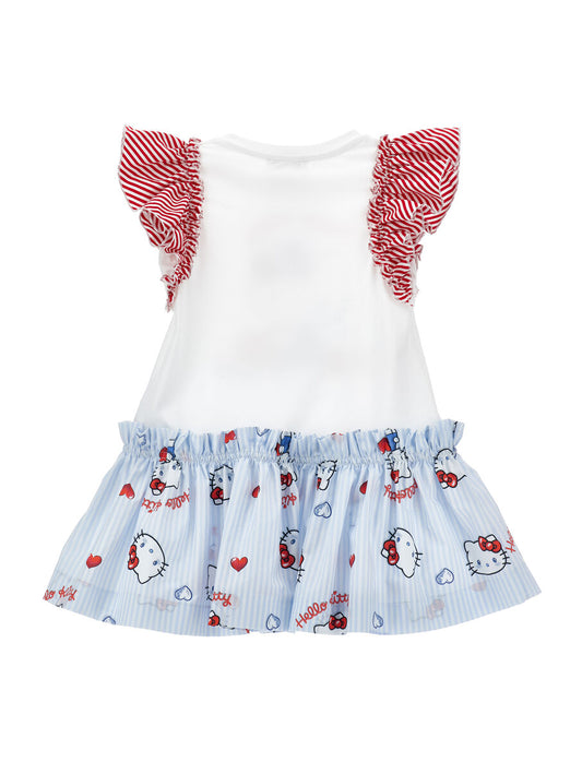 Monnalisa Kleid mit Rüsche - Hello Kitty