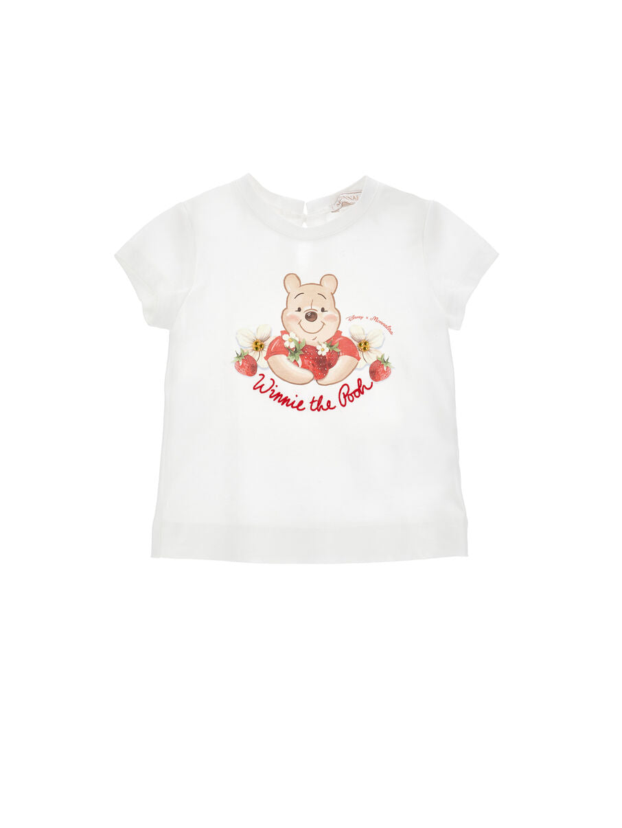 Monnalisa T-Shirt Winnie Pooh - Weiß