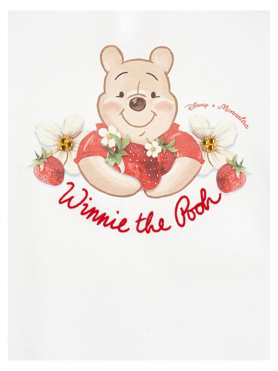 Monnalisa T-Shirt Winnie Pooh - Weiß