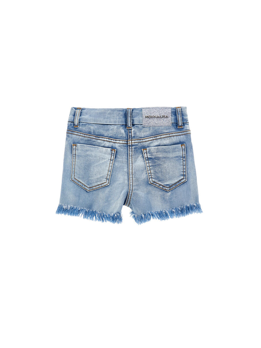 Monnalisa Jeans Shorts Tinkerbell