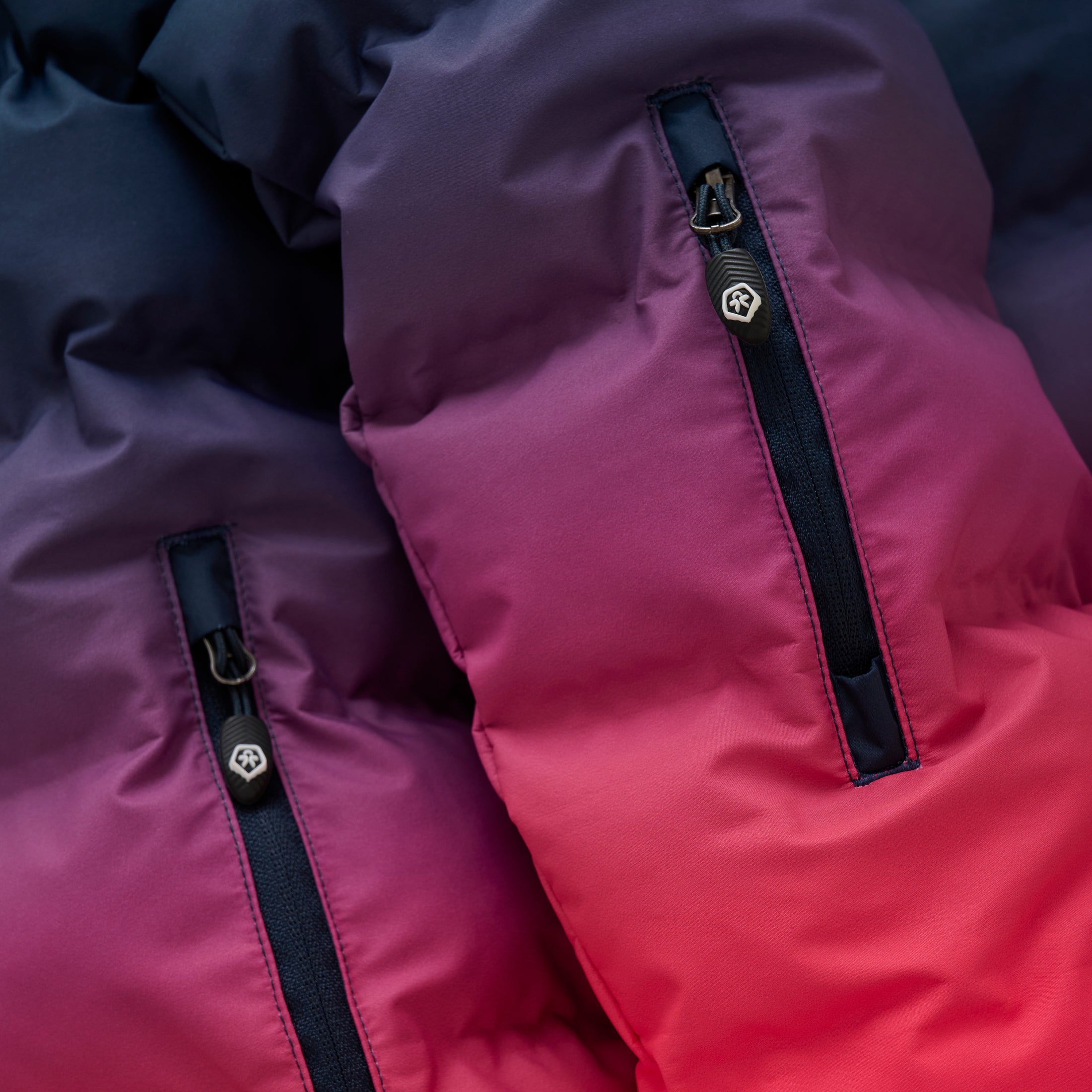 Color Kids "Ski-Jacke Quilt & Gradient" - Diva Pink