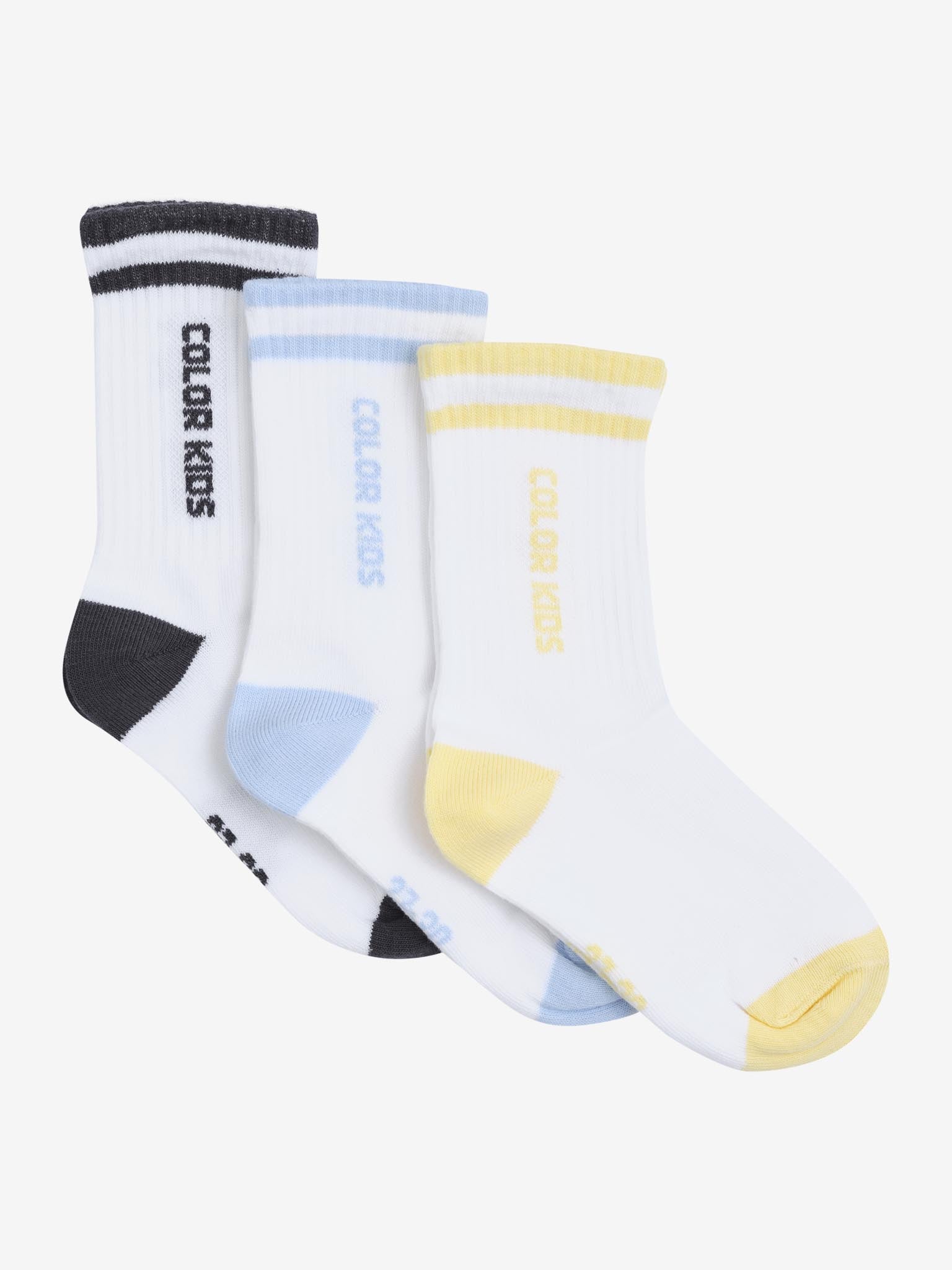 Color Kids Tennisscken 3er Pack - Cerulean