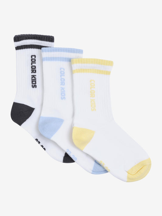Color Kids Tennisscken 3er Pack - Cerulean