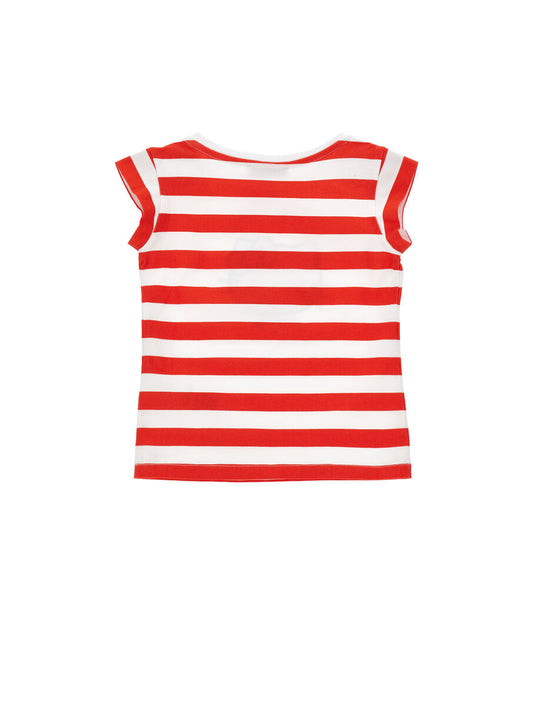 Monnalisa Hello Kitty gestreiftes T-Shirt