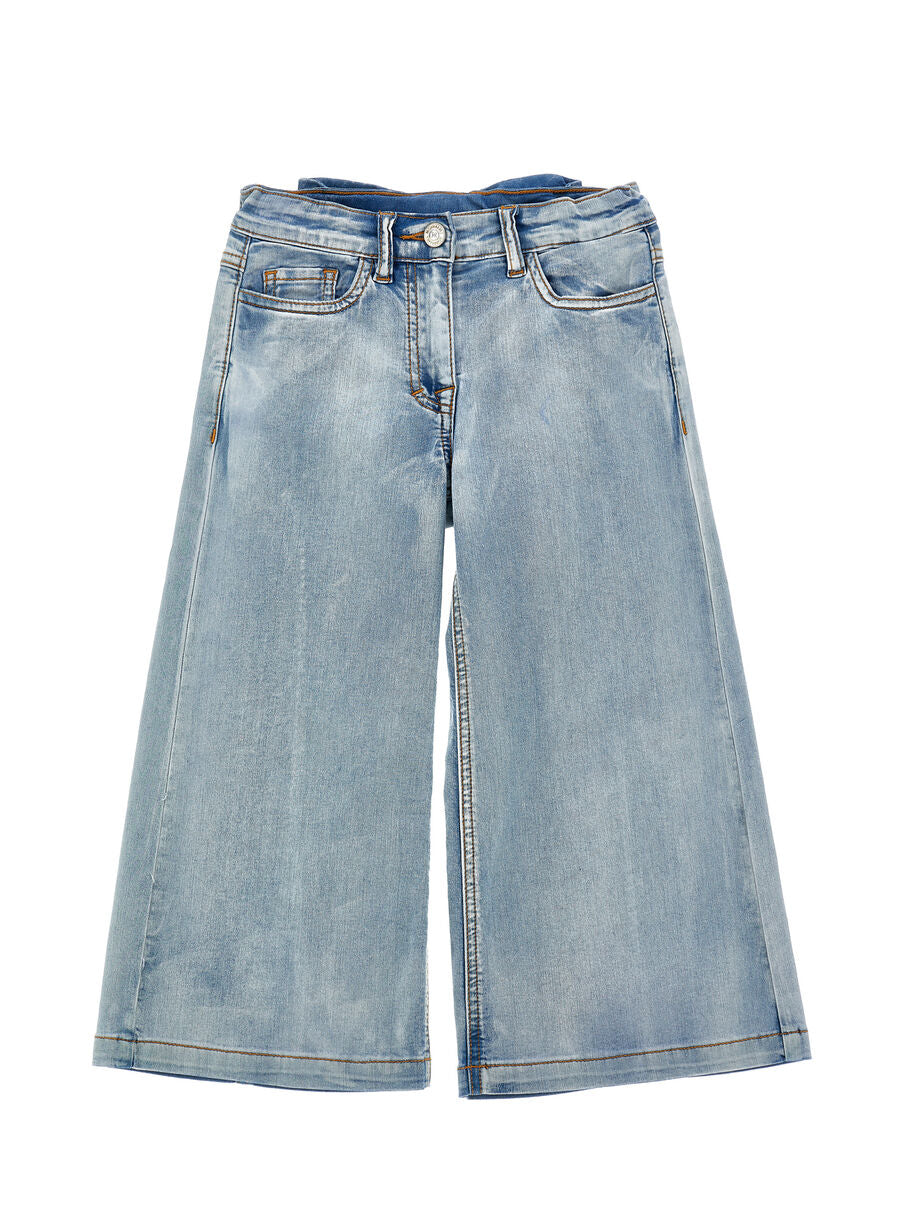 Monnalisa Jeans mit Schleife - Denim