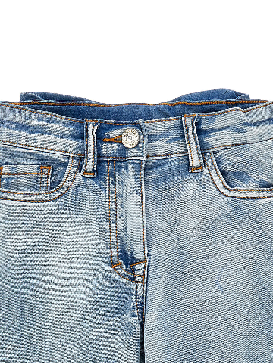 Monnalisa Jeans mit Schleife - Denim