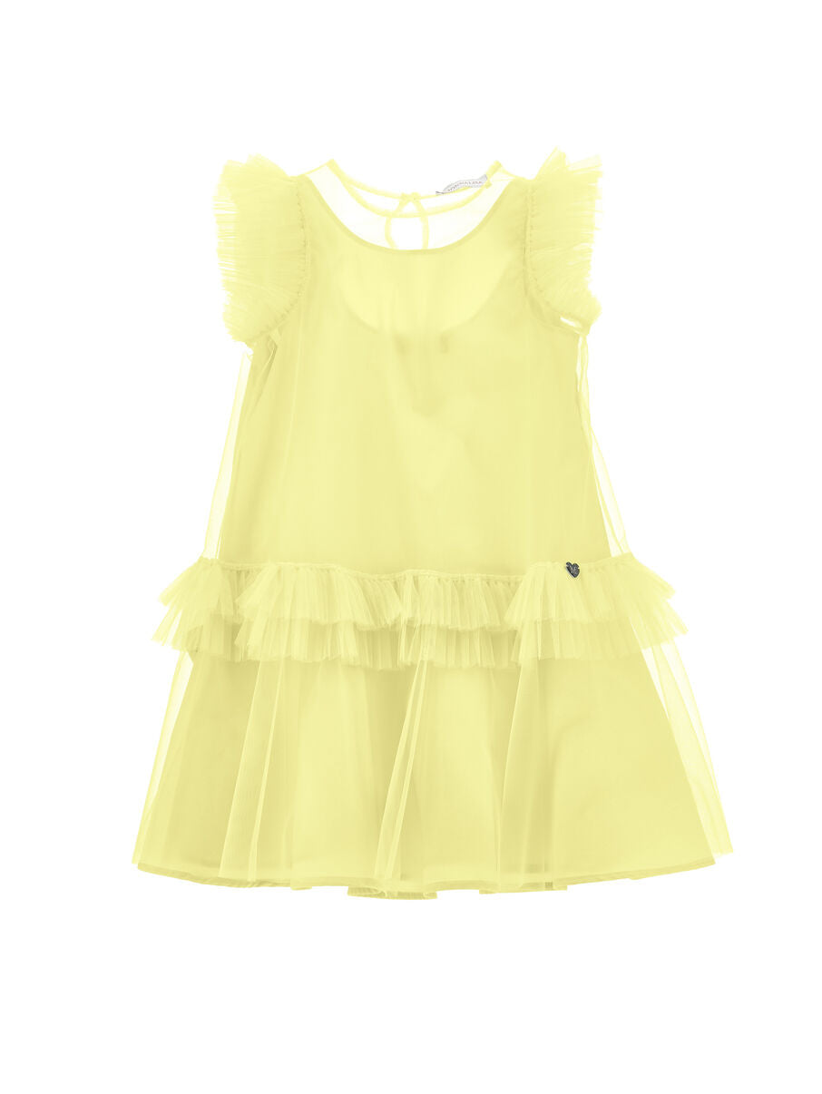 Monnalisa Tüllkleid - Gelb