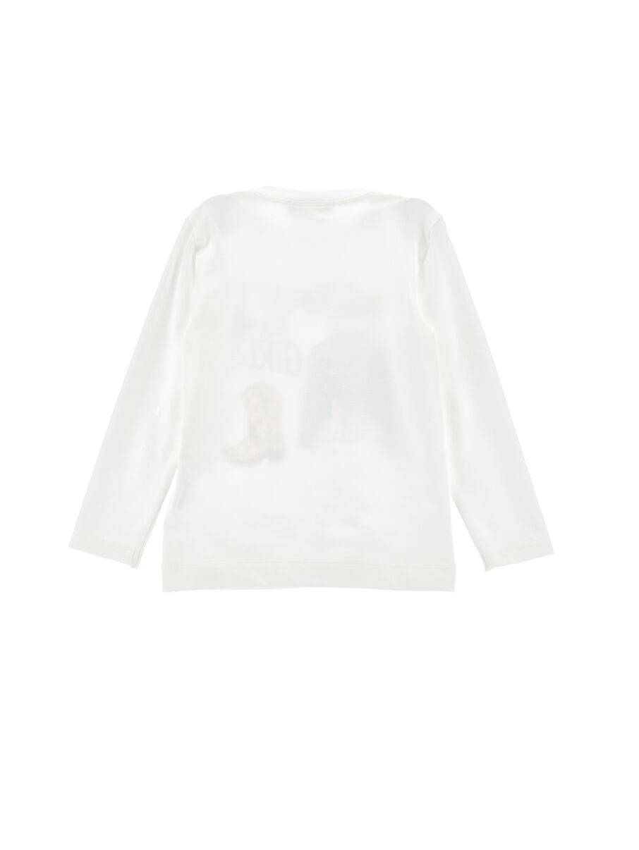 Monnalisa Cowgirl-T-Shirt mit Verzierungen