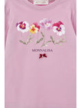 Bild in Galerie-Betrachter laden, Monnalisa Blumenschleifen-T-Shirt
