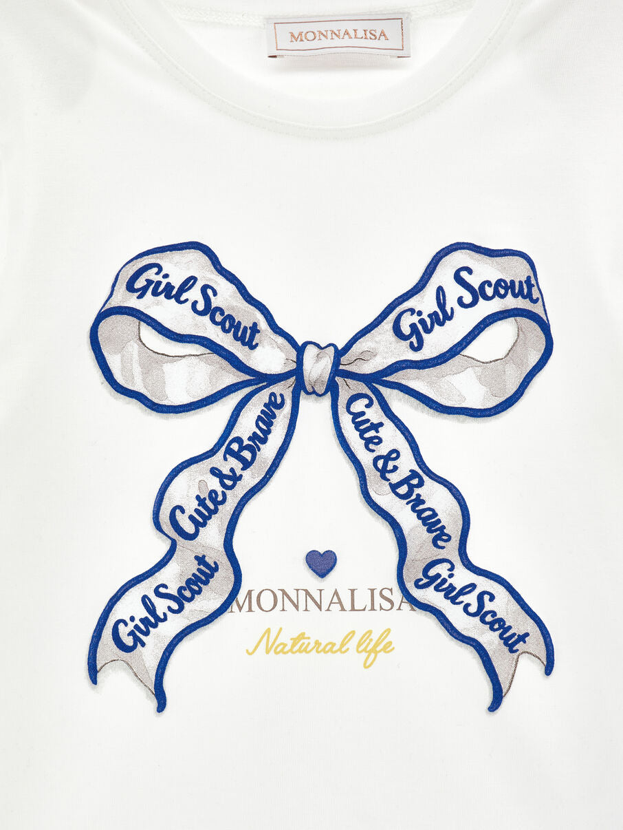Monnalisa Girl Scout Ribbon T-Shirt