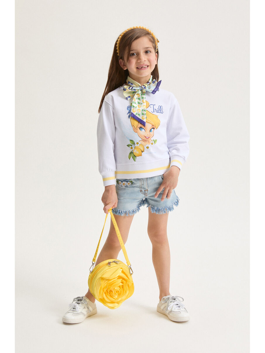 Monnalisa Jeans Shorts Tinkerbell