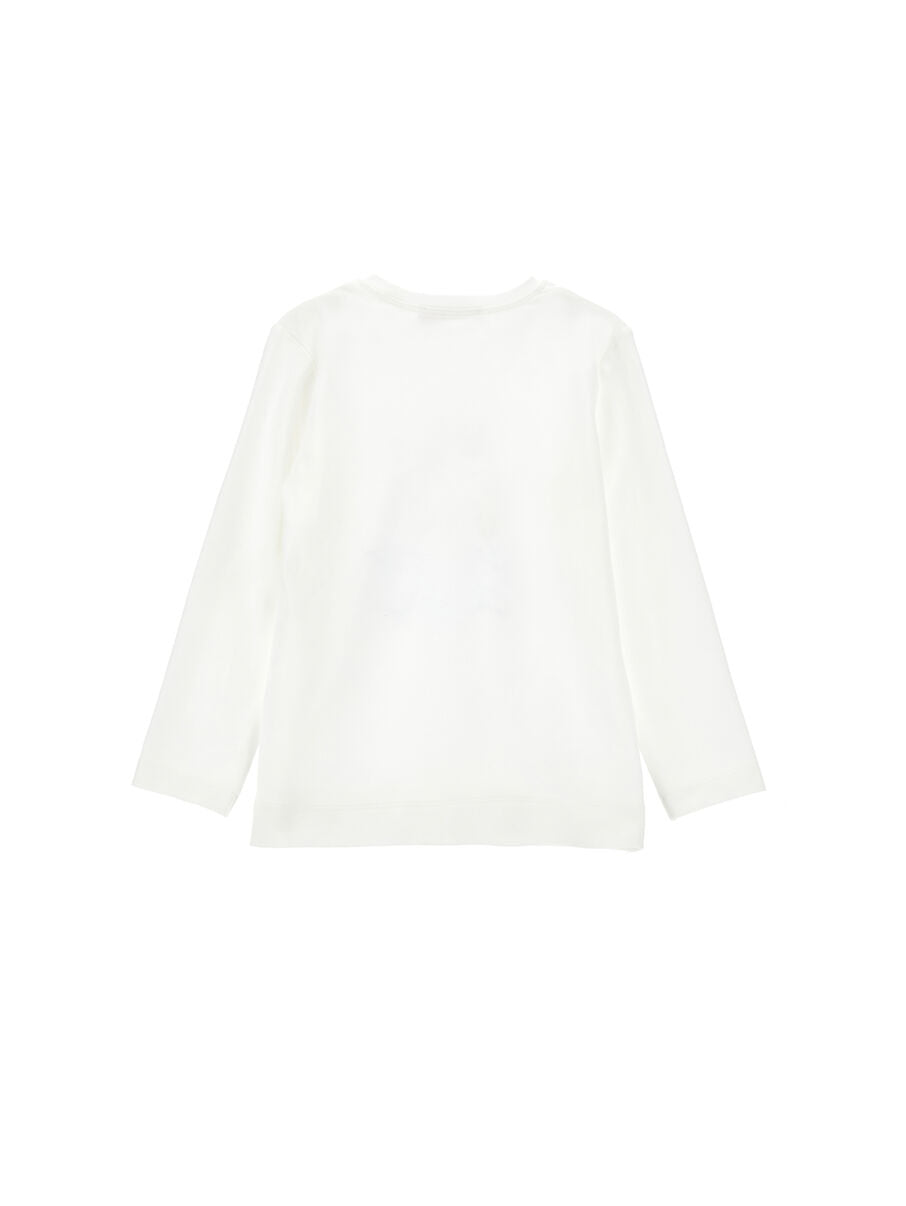 Monnalisa Pailletten-Teddybär-T-Shirt
