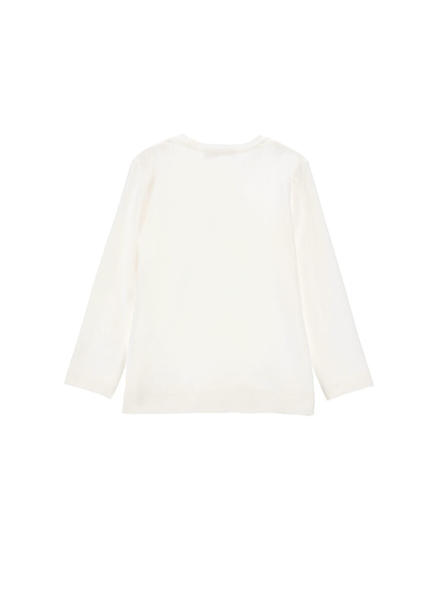 Monnalisa Strassblumen-T-Shirt