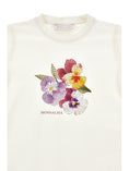 Bild in Galerie-Betrachter laden, Monnalisa Strassblumen-T-Shirt
