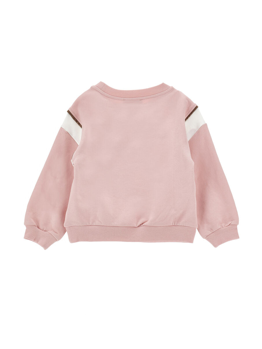 Monnalisa Jessie Strass Floral Sweatshirt