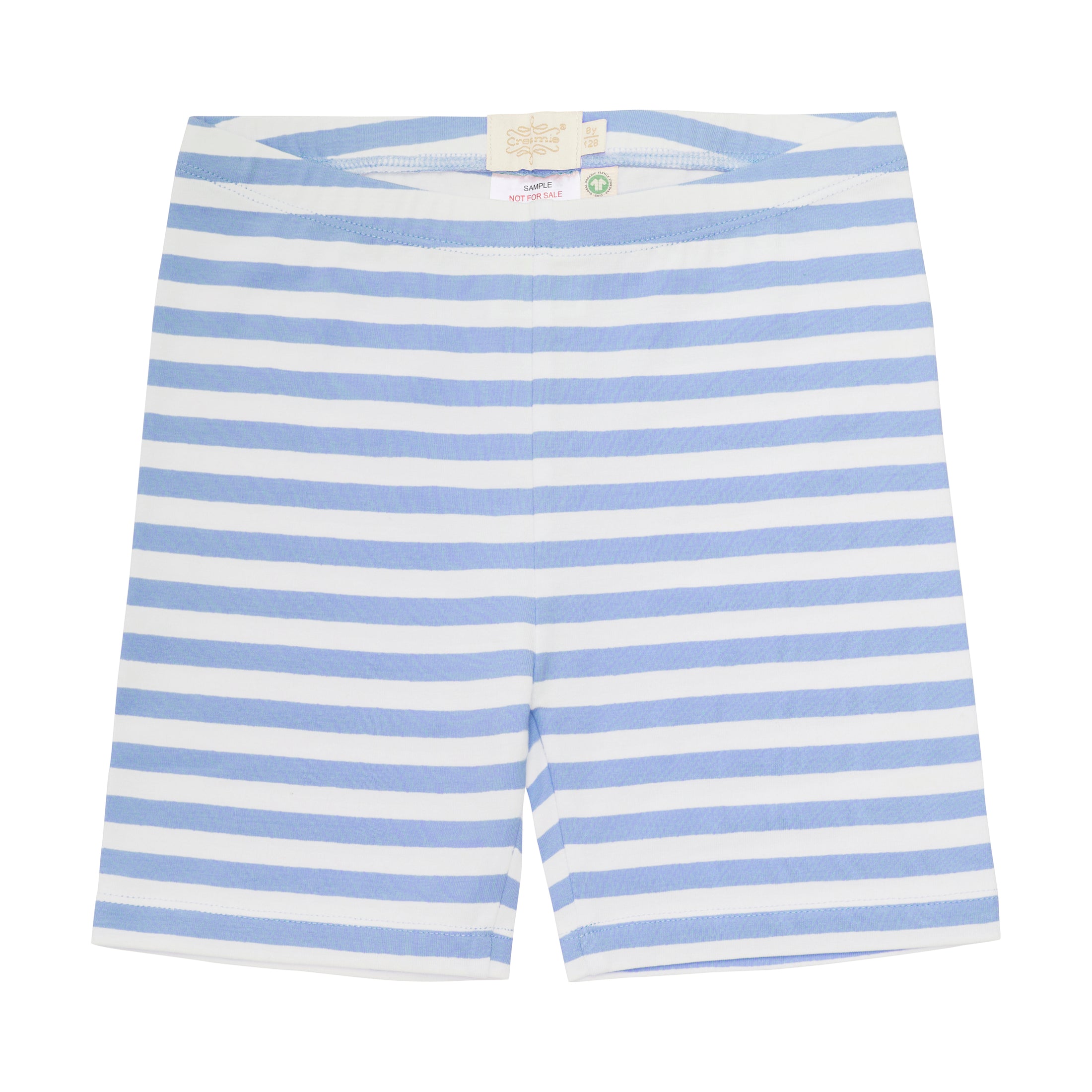 Creamie "Radler Leggings" Doppelpack - uni & gestreift - Forever Blue
