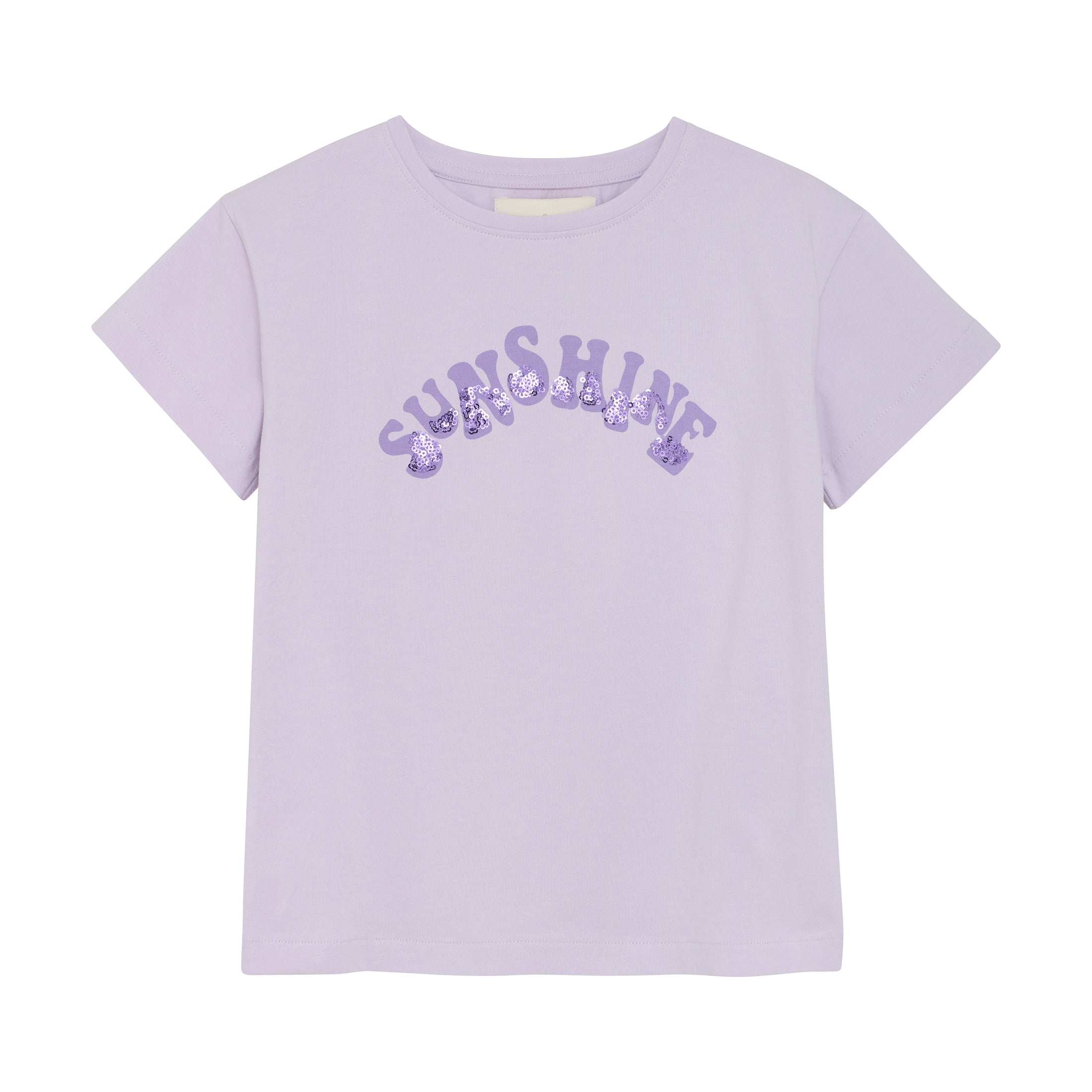 Creamie "T-Shirt" mit Sunshine Druck und Pailletten - Orchid Petal