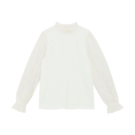 Creamie "Tunika mit Lochstickerei" - Cloud