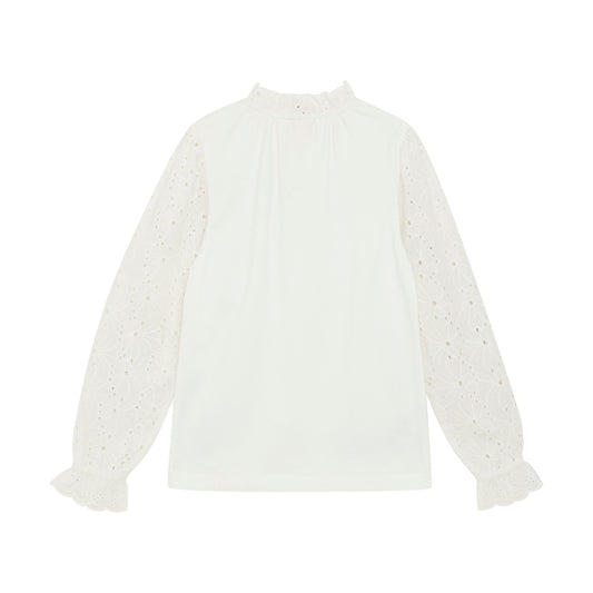 Creamie "Tunika mit Lochstickerei" - Cloud