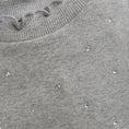 Bild in Galerie-Betrachter laden, Creamie "T-Shirt langarm Rib mit Glitzer-Steinchen" - Light Grey Melange
