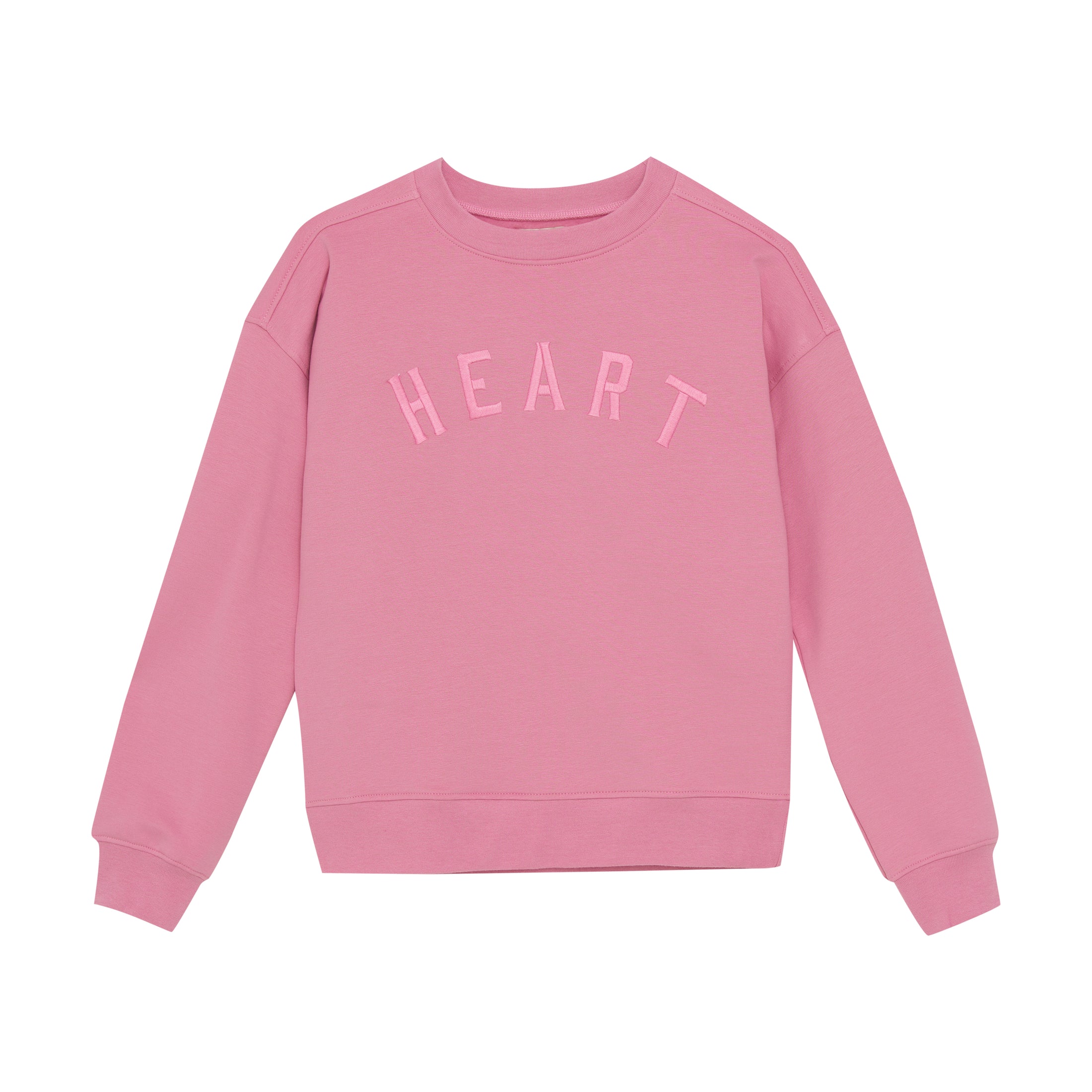 Creamie "Sweatshirt mit Heart Stickerei" - Wild Rose