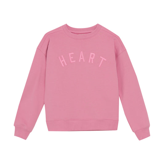 Creamie "Sweatshirt mit Heart Stickerei" - Wild Rose