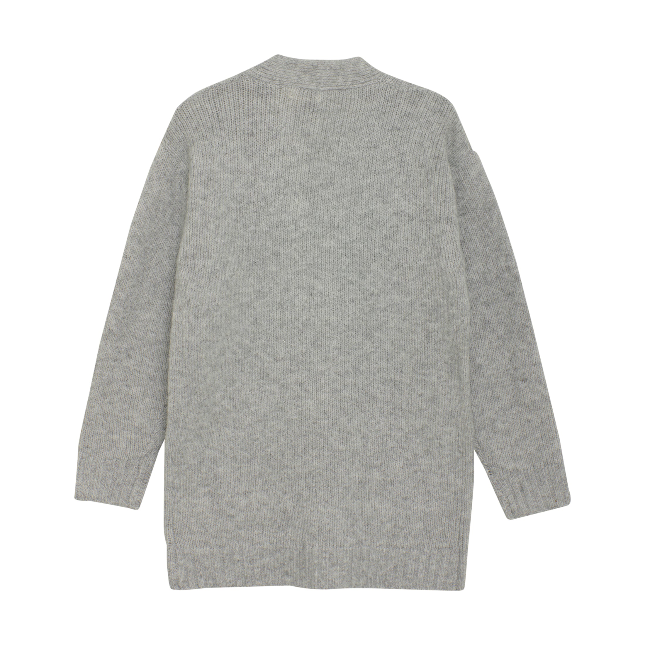 Creamie "Strickjacke lang" - Light Grey Melange