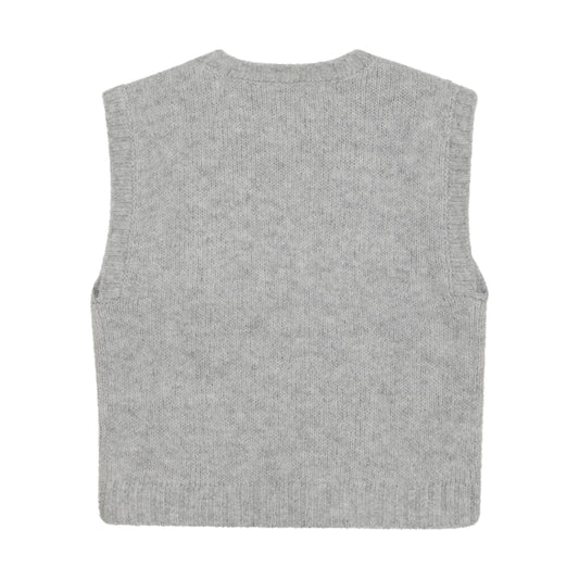 Creamie "Pullunder mit Amour Druck" - Light Grey Melange
