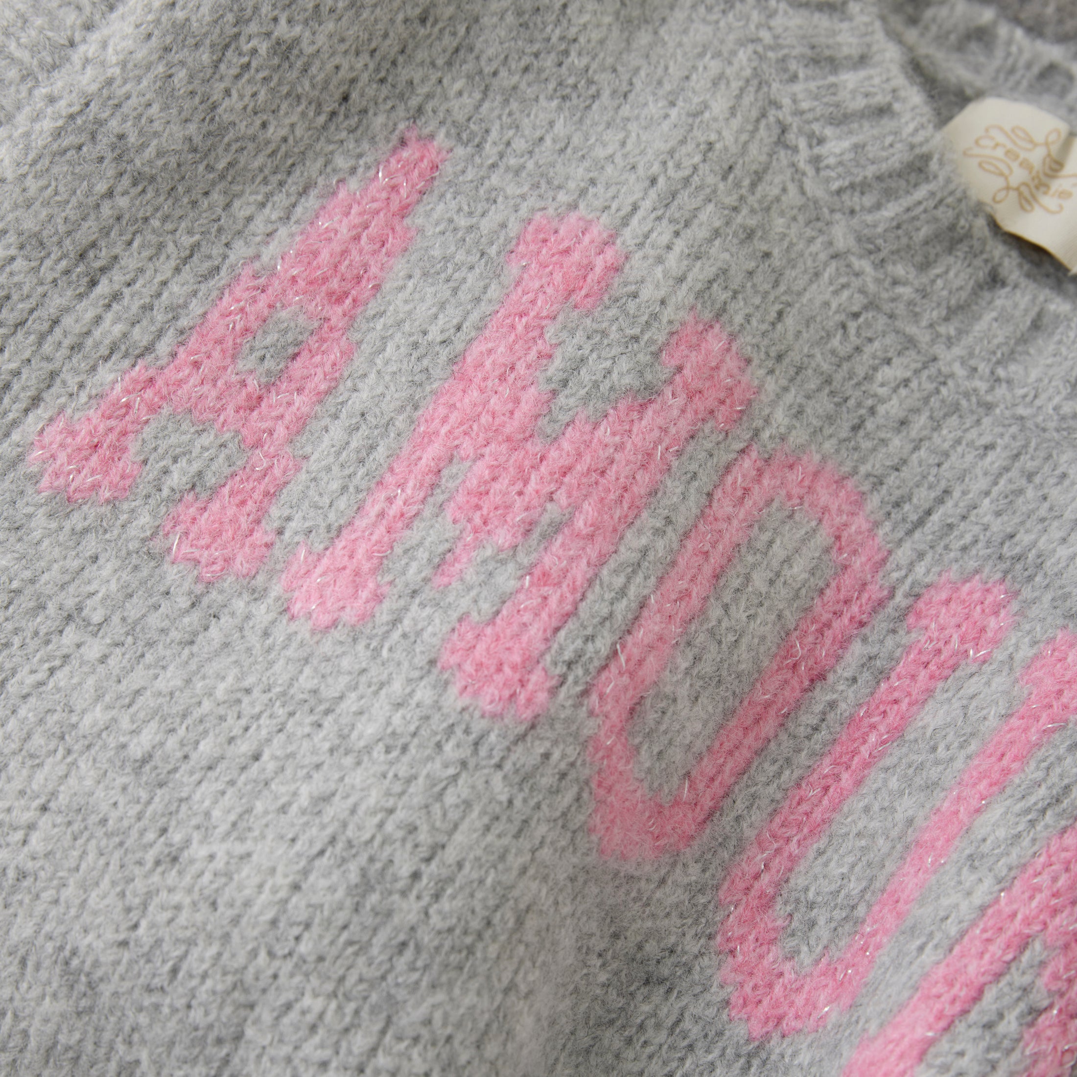 Creamie "Pullunder mit Amour Druck" - Light Grey Melange