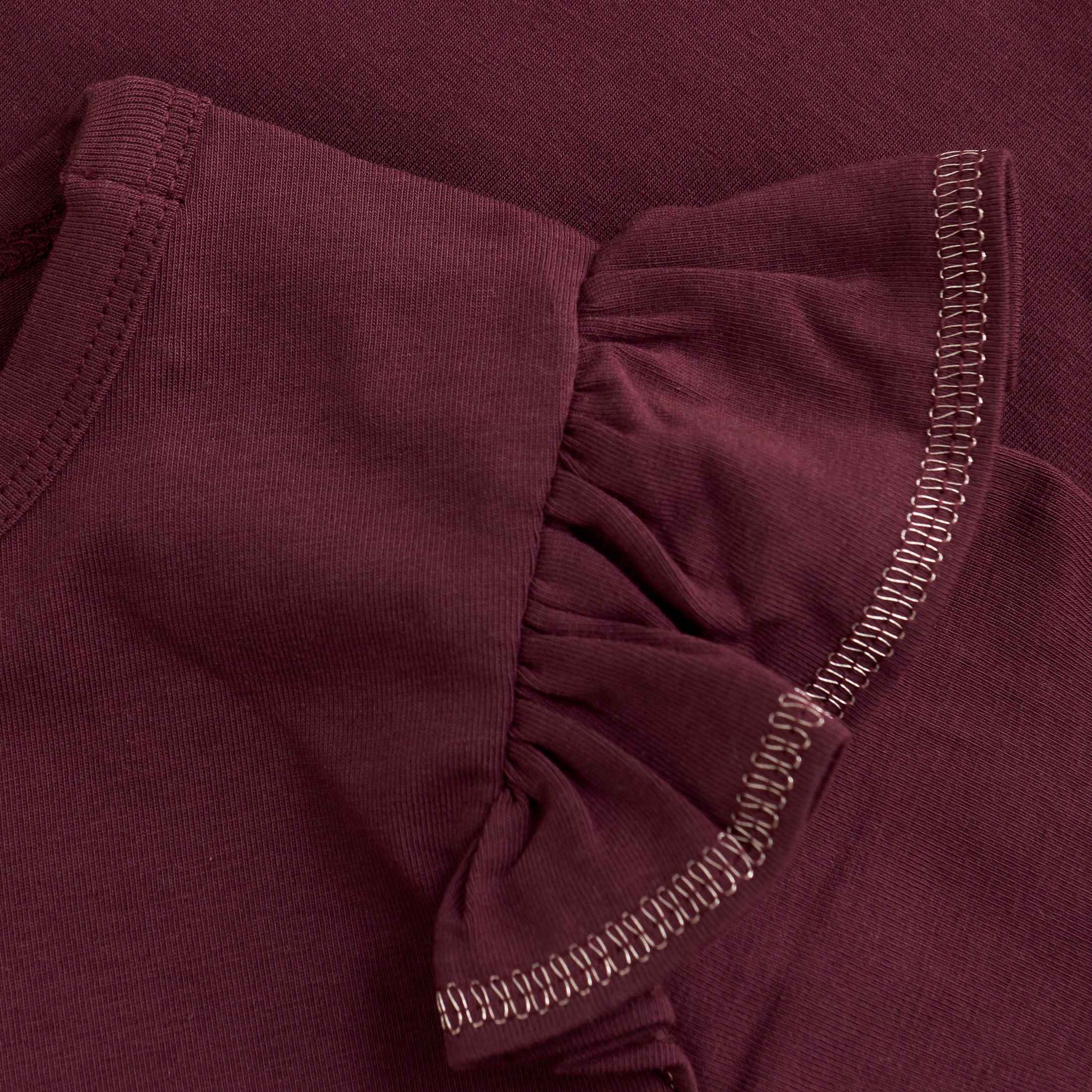 Creamie "T-Shirt langarm mit Rüsche" - Vineyard Wine