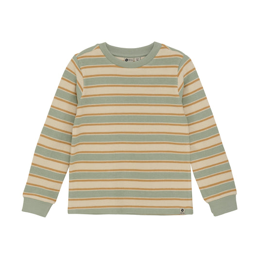 Daily Seven "T-Shirt langarm, gestreift" - Light Chestnut