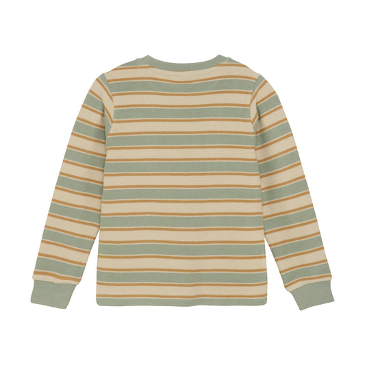 Daily Seven "T-Shirt langarm, gestreift" - Light Chestnut