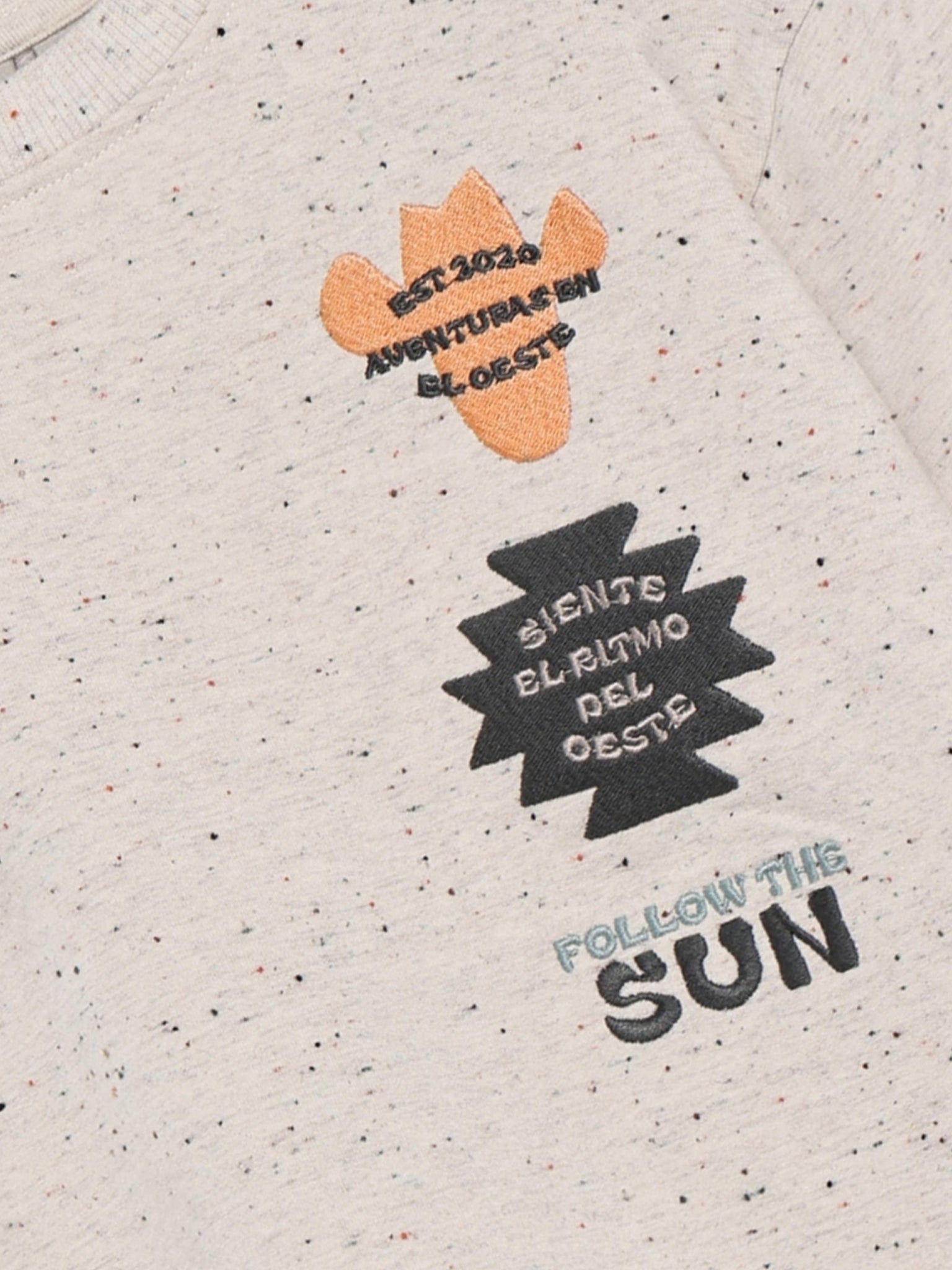 Daily Seven Sweatshirt mit Abzeichen - Sandshell