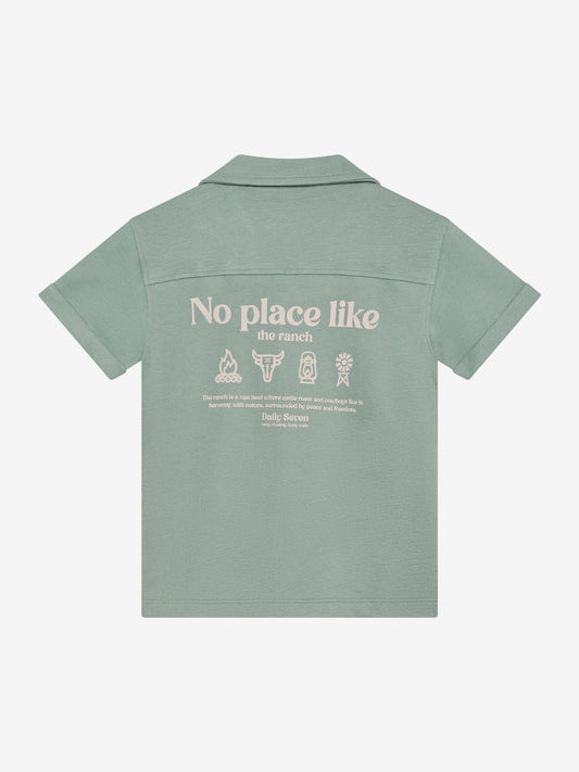 Daily Seven Hemd mit Rückendruck - Green Millieu