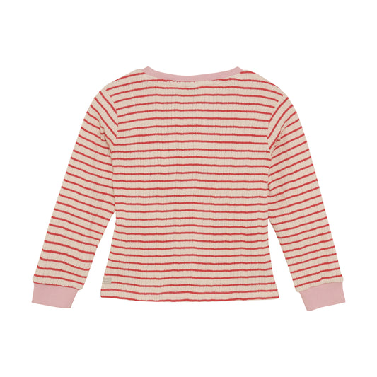 Daily Seven "T-Shirt langarm, gestreift" - Baked Apple