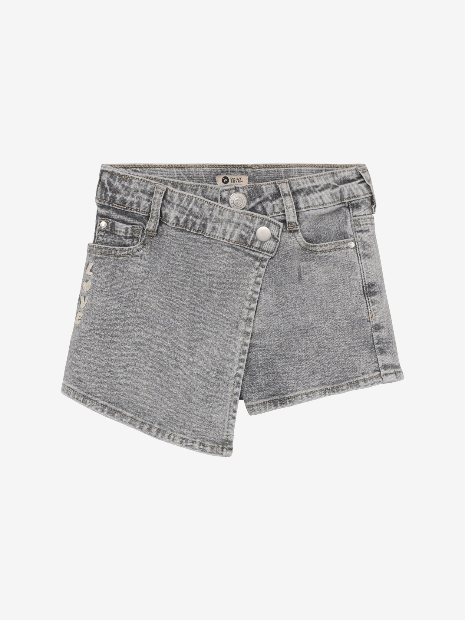 Daily Seven Jeans Shorts - Grey Denim