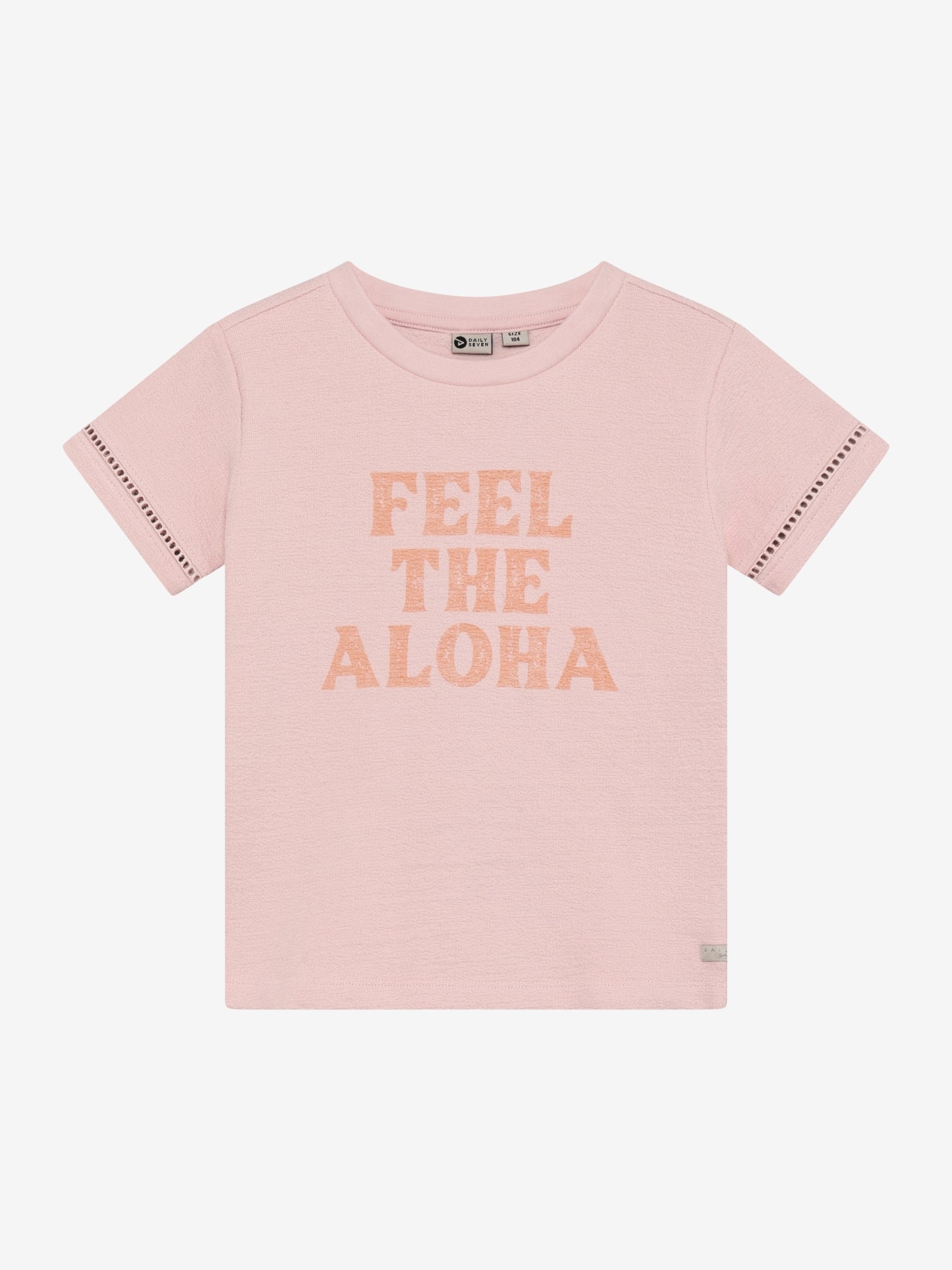 Daily Seven T-Shirt mit Spruch - Silver Pink