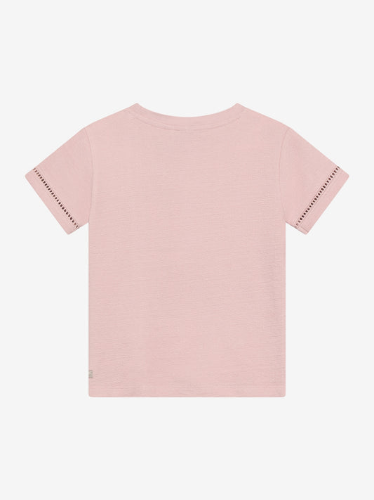 Daily Seven T-Shirt mit Spruch - Silver Pink