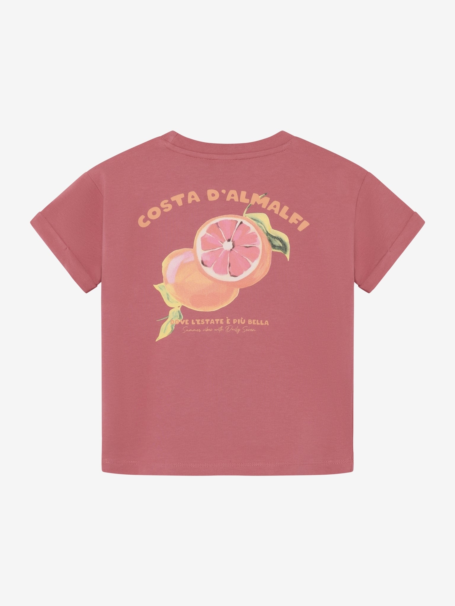 Daily Seven T-Shirt mit Rückendruck - Heather Rose
