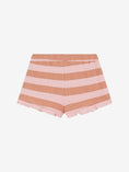 Bild in Galerie-Betrachter laden, Daily Seven Strick Shorts - gestreift Silver Pink
