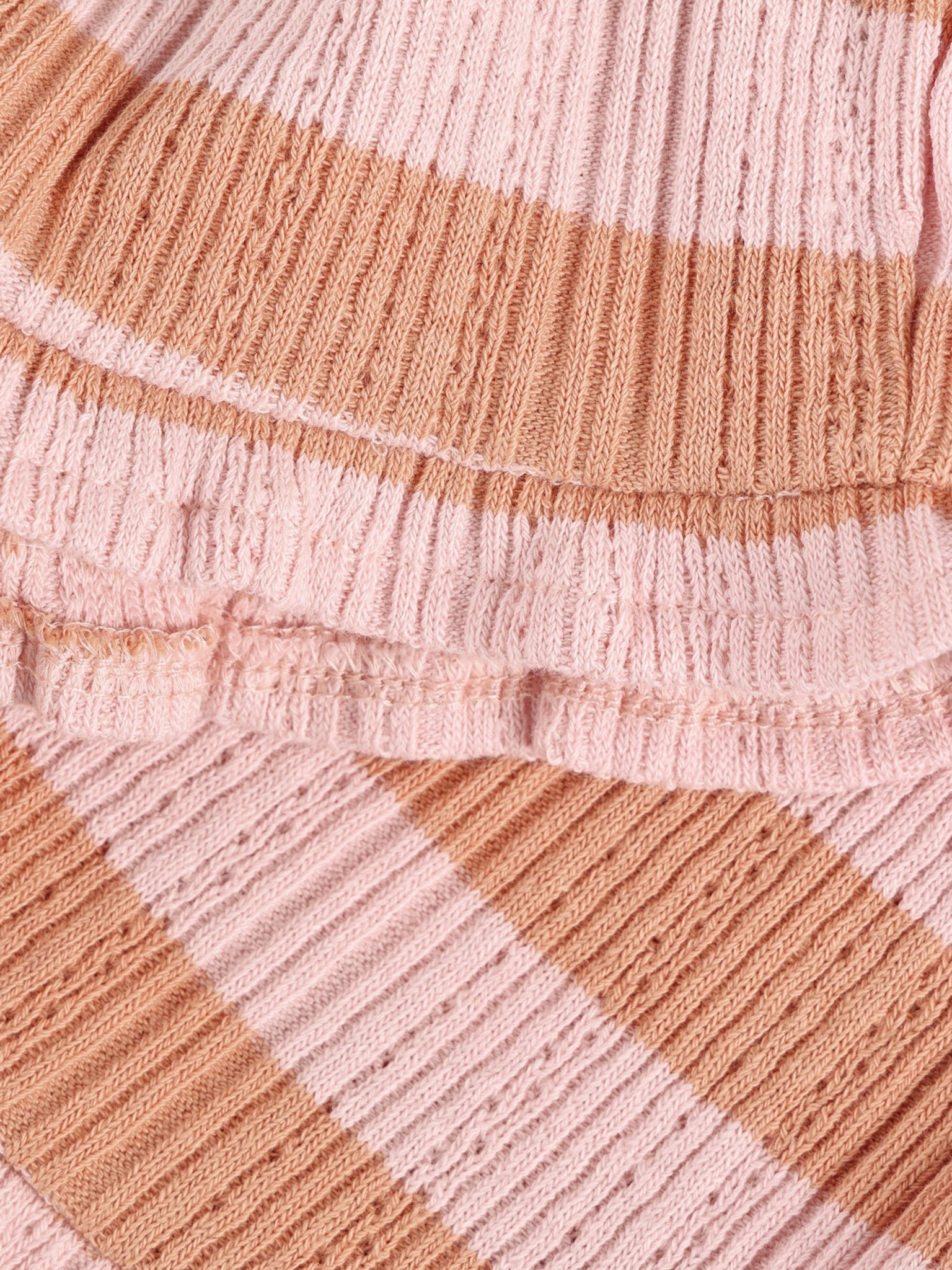 Daily Seven Strick Shorts - gestreift Silver Pink
