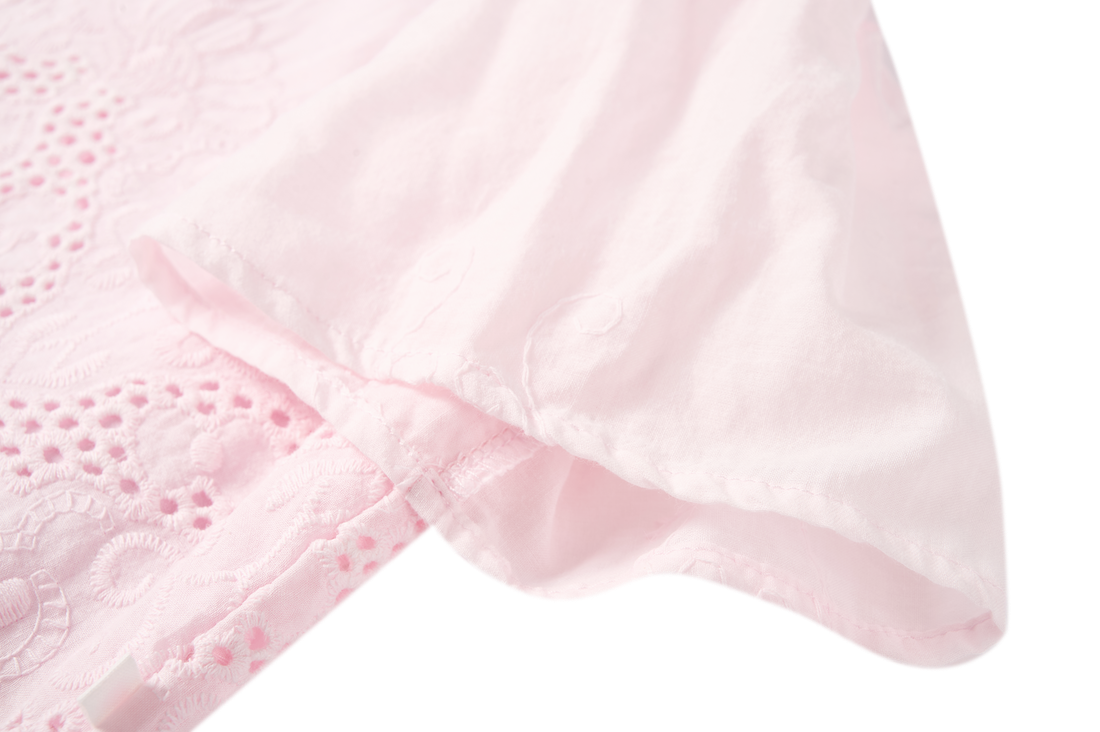 Someone Tunika mit Lochstickerei - Soft Pink