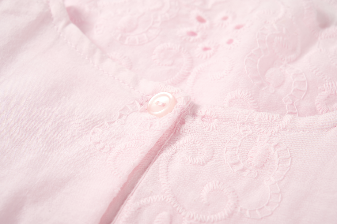 Someone Tunika mit Lochstickerei - Soft Pink