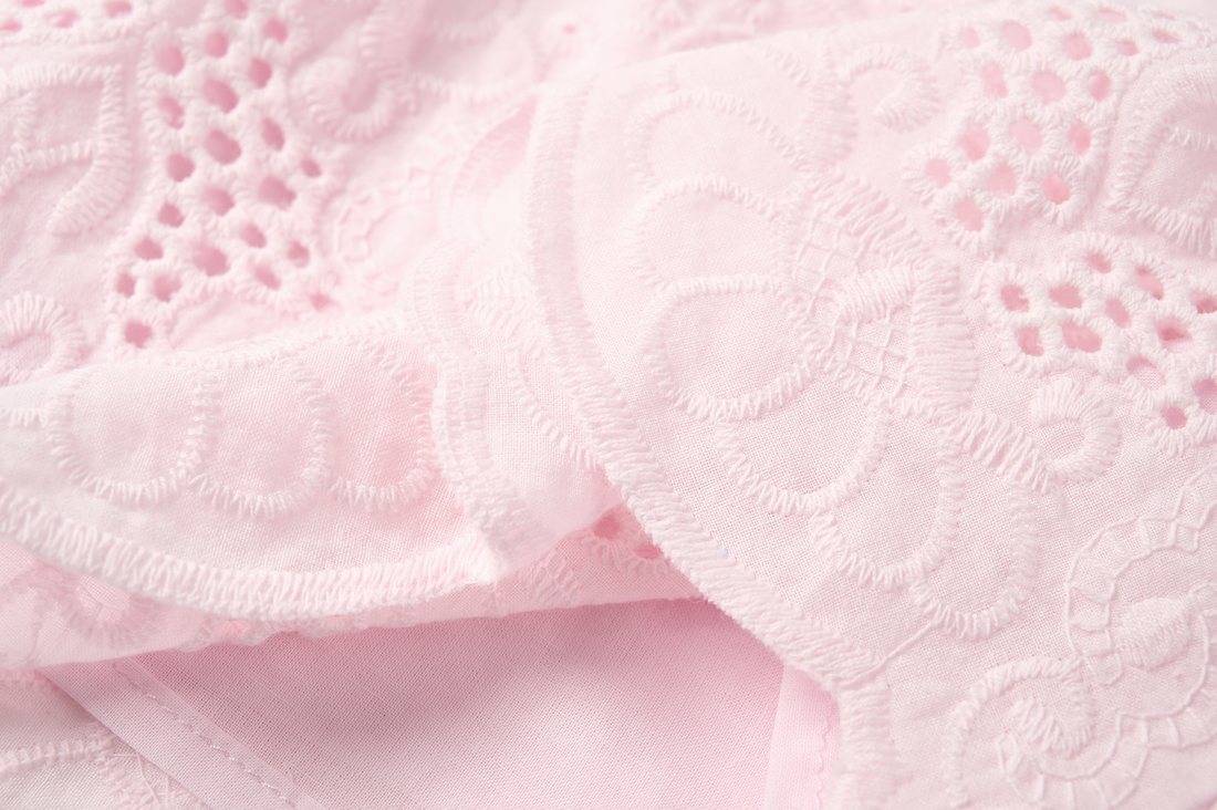 Someone Tunika mit Lochstickerei - Soft Pink