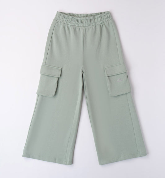 Sarabanda "Hose" ausgestellt mit seitlichen Taschen - Khaki